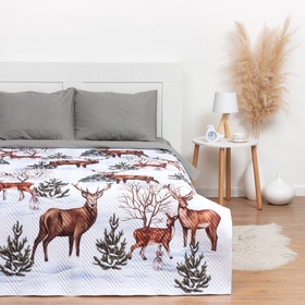 Покрывало «Этель» Евро Олени, 230×210 см Покрывало «Этель» Евро Олени, 230×210 см