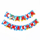 Набор гирлянда бумажная «С Днём Рождения», бравый пират + шарики набор 5 штук 7917914 - фото 14368808