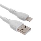 Кабель Borofone BX51, Lightning - USB, 2.4 А, 1 м, PVC оплётка, белый - Фото 2