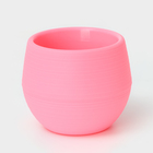 Горшок для цветов с поддоном «Япония», 125 мл, d=8 см, h=6.5 см, розовый - Фото 1