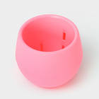 Горшок для цветов с поддоном «Япония», 125 мл, d=8 см, h=6.5 см, розовый - Фото 2