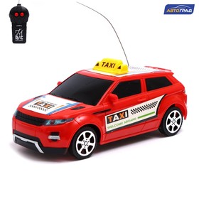 Машина радиоуправляемая «Такси», на батарейках, цвет красный