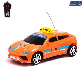 Машина радиоуправляемая «Такси», на батарейках, цвет оранжевый