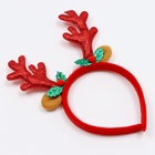 Ободок новогодний карнавальный «Рога» с ушками, цвета МИКС - Фото 3