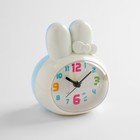 Часы - будильник настольные "Зайчик" детские, циферблат 7 х 8.5 см, 12.5 х 10 см, 2AА - Фото 2