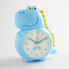 Часы - будильник настольные "Динозаврик" детские, плавный ход, d-10 см, 20 х 15 см, АА - Фото 3