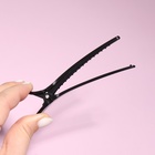 Зажимы для волос, набор - 2 шт., 10(±1) см, чёрные - Фото 3