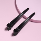 Зажимы для волос, набор - 2 шт., 10(±1) см, чёрные - Фото 4