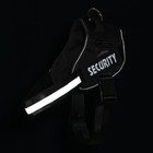 Шлейка К9, размер XXL, ОГ 95-110 см, вес 40-70 кг, мягкая, светоотражающая, чёрная - Фото 2