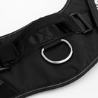 Шлейка К9, размер XXL, ОГ 95-110 см, вес 40-70 кг, мягкая, светоотражающая, чёрная - Фото 4