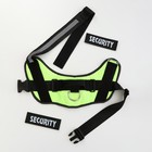 Шлейка К9, размер XXL, ОГ 95-110 см, вес 40-70 кг, мягкая, светоотражающая, салатовая - Фото 6