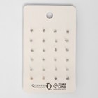 Пусеты 12 пар «Новогодние» шапочка, носки, колокольчики, снеговик, цветные в золоте (комплект 2 шт) - фото 24242592