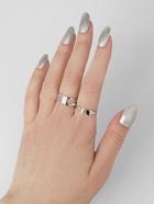 Кольца парные «Нежность», 2 шт. цвет серебро, безразмерные - Фото 2