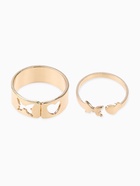 Кольца парные «Нежность», 2 шт. цвет золото, безразмерные - Фото 2