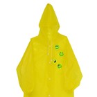 Дождевик детский со светоотражающими элементами, цвет жёлтый (120-160 см) - Фото 2