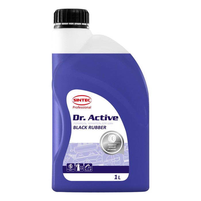 Полироль для шин Sintec Dr.Active Black Rubber, 1 л