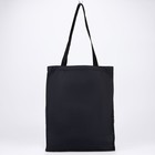 Сумка - шопер в банке, без подклада, без молнии, черная, Black color, 35 х 40 х 0.5 см 9023029 - фото 16155511