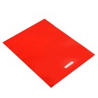 Пакет полиэтиленовый с вырубной ручкой, Красный 40-50 См, 90 мкм 7819154