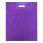 Пакет полиэтиленовый с вырубной ручкой, Фиолетовый 40-50 См, 30 мкм - фото 318933249