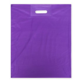 Пакет полиэтиленовый с вырубной ручкой, Фиолетовый 40-50 См, 30 мкм
