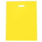 Пакет полиэтиленовый с вырубной ручкой, Желтый 40-50 См, 30 мкм - фото 300993671