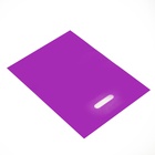 Пакет полиэтиленовый с вырубной ручкой, Фиолетовый 30-40 См, 30 мкм (50 шт) - фото 809299202