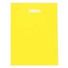 Пакет полиэтиленовый с вырубной ручкой, Желтый 30-40 См, 30 мкм - фото 318933257