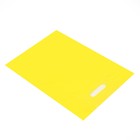 Пакет полиэтиленовый с вырубной ручкой, Желтый 30-40 См, 30 мкм - Фото 2
