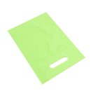 Пакет полиэтиленовый с вырубной ручкой, Салатовый 20-30 См, 30 мкм - Фото 2