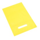 Пакет полиэтиленовый с вырубной ручкой, Желтый 20-30 См, 30 мкм - Фото 2