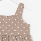 Сарафан для девочки KAFTAN «Горошек», размер 30 (98-104), цвет кофе - Фото 10
