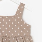 Сарафан для девочки KAFTAN «Горошек», размер 30 (98-104), цвет кофе - Фото 8