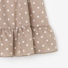 Сарафан для девочки KAFTAN «Горошек», размер 34 (122-128), цвет кофе - фото 809154159