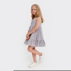 Сарафан для девочки KAFTAN «Горошек», размер 30 (98-104), цвет серый - фото 21647766