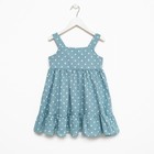 Сарафан для девочки KAFTAN «Горошек», размер 32 (110-116), цвет голубой - фото 26635648