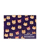 Альбом для рисования Calligrata «Веселые корги» А4, 40 листов, на скрепке, плотность листов 100 г/м², обложка из мелованного картона - Фото 2