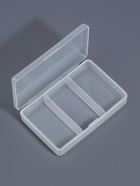 Органайзер для хранения мелочей, 3 ячейки, 11×7×2.5 см, прозрачный - Фото 2