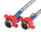 Подводка для смесителя ZEIN, гайка 1/2", штуцер М10, 80 см, ключ для монтажа, набор 2 шт. - Фото 3