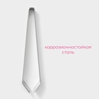 Щипцы-пинцет Доляна «Металлик», для удаления костей, h=12 см, нержавеющая сталь, серебристые - Фото 2