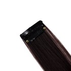 Локон накладной, прямой волос, на заколке, 50 см, 5 гр, цвет тёмно русый - фото 6630234
