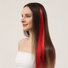 Локон накладной, прямой волос, на заколке, 50 см, 5 гр, цвет красный - Фото 4