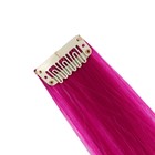 Локон накладной, прямой волос, на заколке, 50 см, 5 гр, цвет фиолетовый - фото 9584956