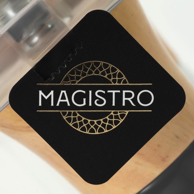 Набор мельниц для специй Magistro, 2 предмета, чёрный, белый