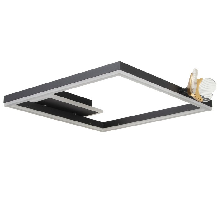 Люстра "Бабочки Уно" 36Вт LED 6000К черный 45х45х6см BayerLux - Фото 1