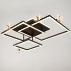 Люстра "Бабочки Тетра" 108Вт LED 3000-6000К черный 75х75х15см BayerLux - Фото 2