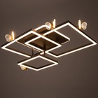 Люстра "Бабочки Тетра" 108Вт LED 3000-6000К черный 75х75х15см BayerLux - Фото 3