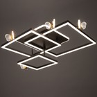 Люстра "Бабочки Тетра" 108Вт LED 3000-6000К черный 75х75х15см BayerLux - Фото 4