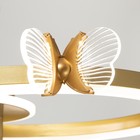 Люстра "Бабочки Трио" 54Вт LED 6000К золото 65х45х10см BayerLux - Фото 8