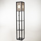 Торшер 19141/1 Е27 40 Вт черный 26×26×159 см - фото 47512091