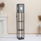 Торшер 19141/1 Е27 40 Вт черный 26×26×159 см - фото 47512099